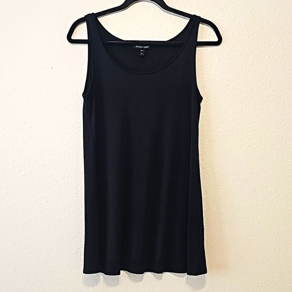 Eileen fisher black 100% silk cami s